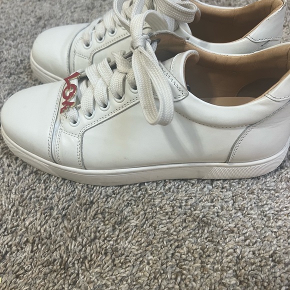 Beautiful White all leather Christian Louboutin sneakers - Picture 2 of 10